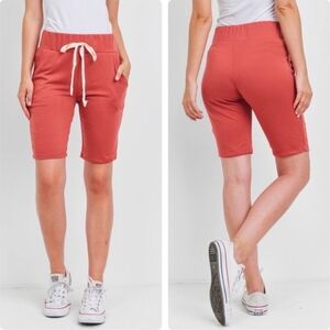 🍋BOUTIQUE🍋 Women's Casual Drawstring Shorts - Rust